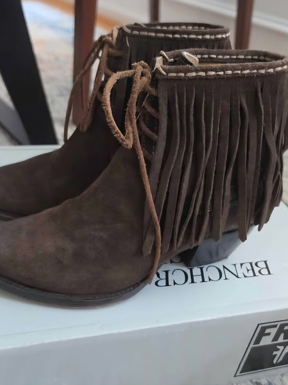 Frye Sacha Fringe Chukka Bootie Size  Women's 9 - Picture 3 of 6